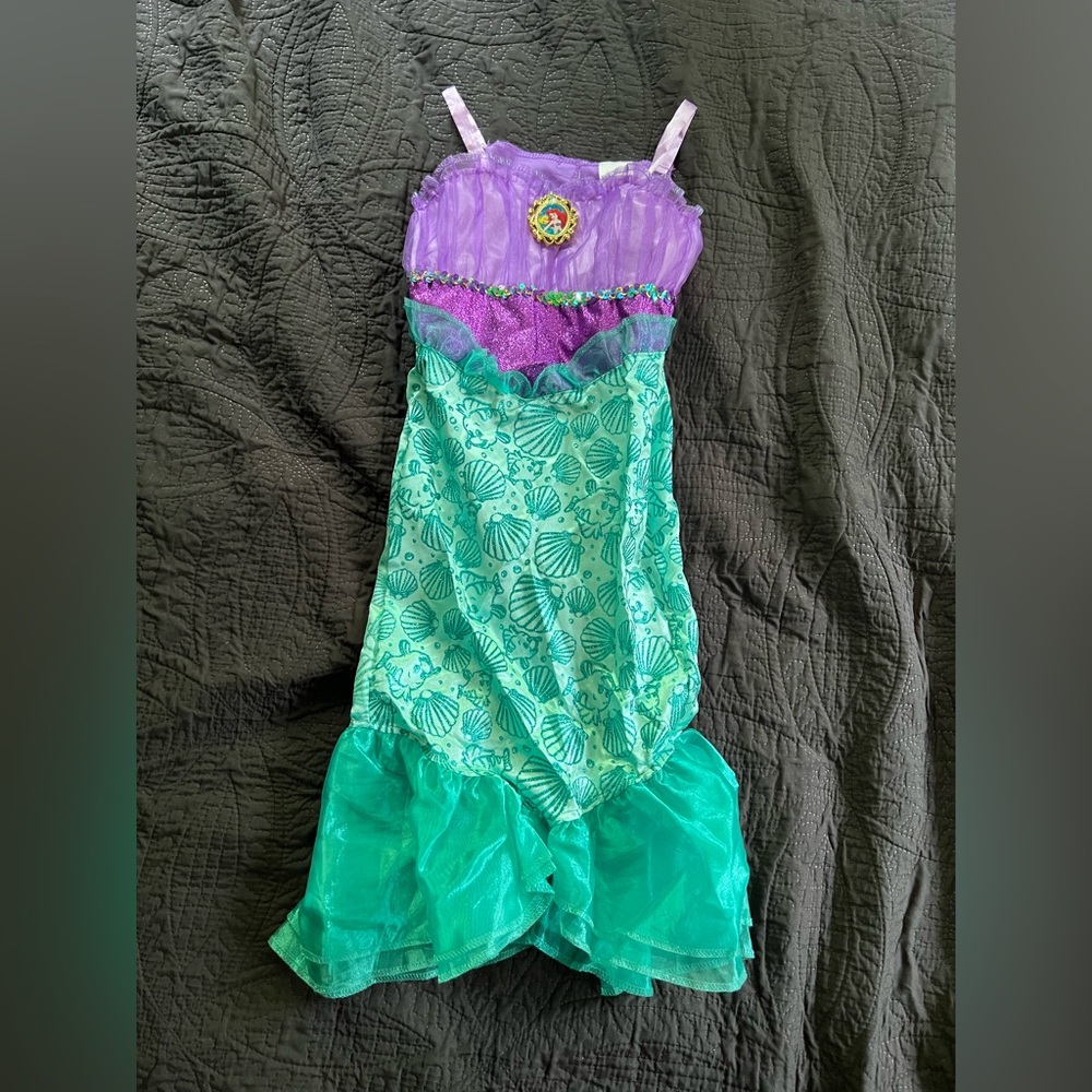 Purple and Green Little Mermaid Dress